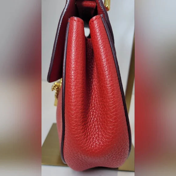 Chloe Drew Red Lambskin Crossbody Bag
