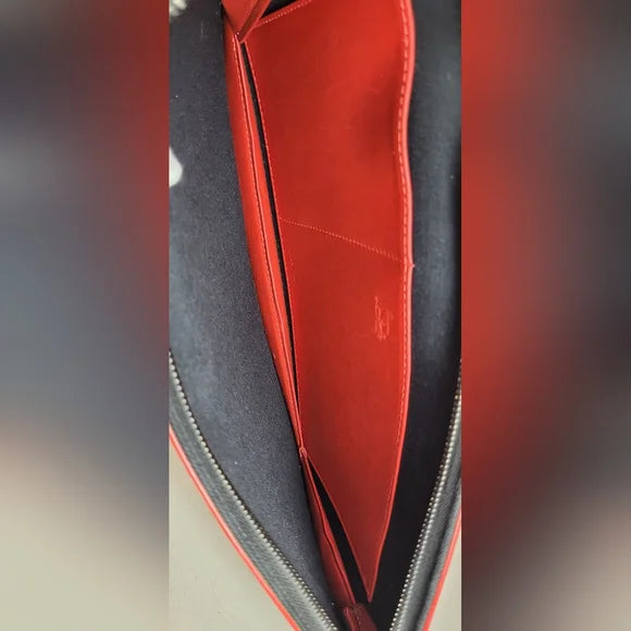 Christian Louboutin Black Leather TricTrac 3 Way Bag
