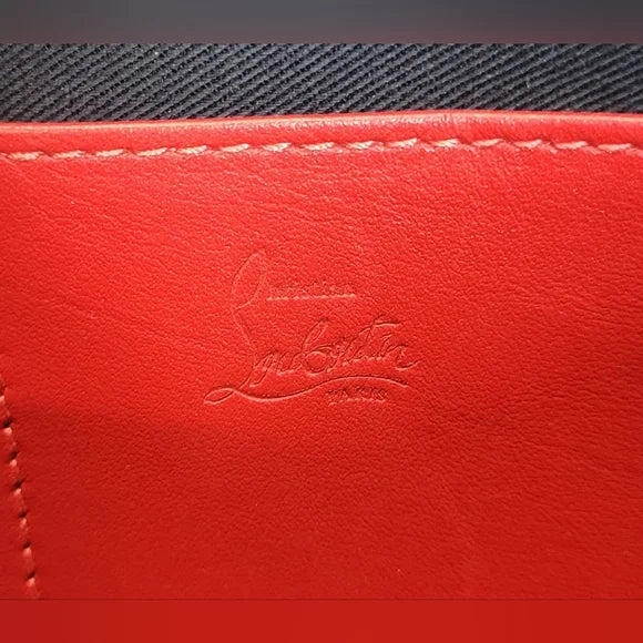 Christian Louboutin Black Leather TricTrac 3 Way Bag