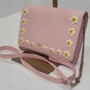 NWT Jimmy Choo pink leather daisy crossbody bag
