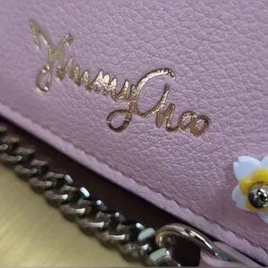 NWT Jimmy Choo pink leather daisy crossbody bag