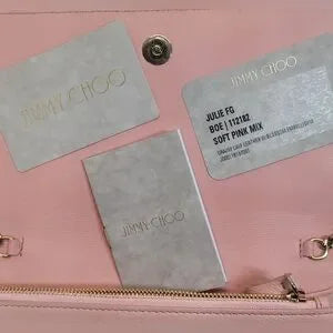 NWT Jimmy Choo pink leather daisy crossbody bag