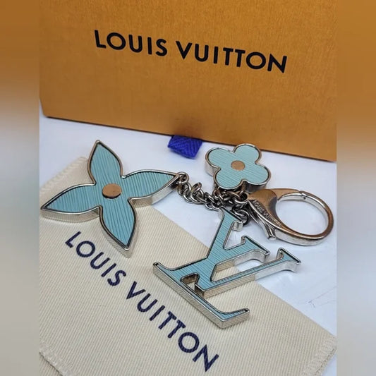 Louis Vuitton Teal/Silver Bag Charm