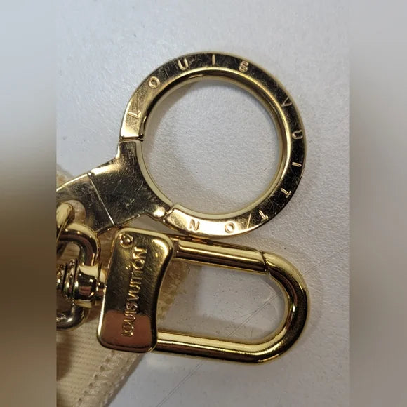 Louis Vuitton LV Tortise Shell Resin Lock & Key Confidence Bag Charm / Keychain