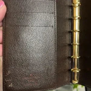 Gorgeous condition Louis Vuitton Damier Ebene pm agenda wallet