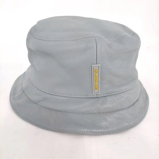 Louis Vuitton Beautiful pre loved grey leather Fedora Hat 🩷🔥