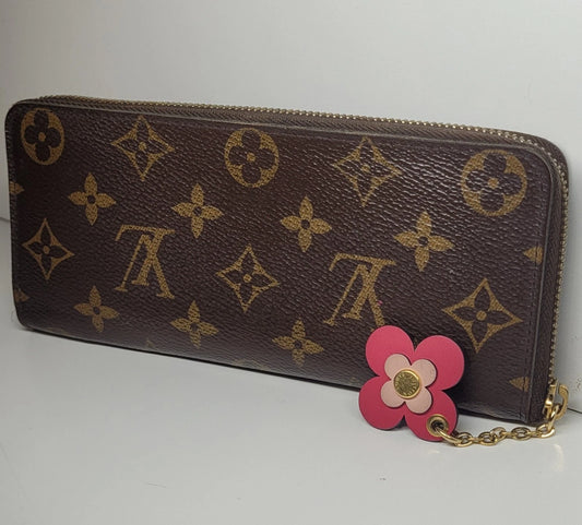 Louis Vuitton Monogram Blooming Flowers Clemence Wallet