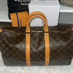 Louis Vuitton 45 keepall travel bag.