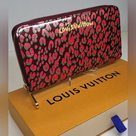 Louis Vuitton Limited Edition Stephen Sprouse Rogue Leopard Vernis Long Wallet