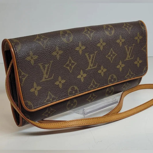 Louis Vuitton Brown Monogram Twin GM Pochette
