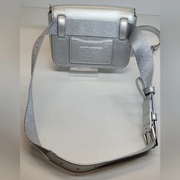 Marc Jacobs Silver snapshot leather Belt Bag or camera bag, 3 way bag