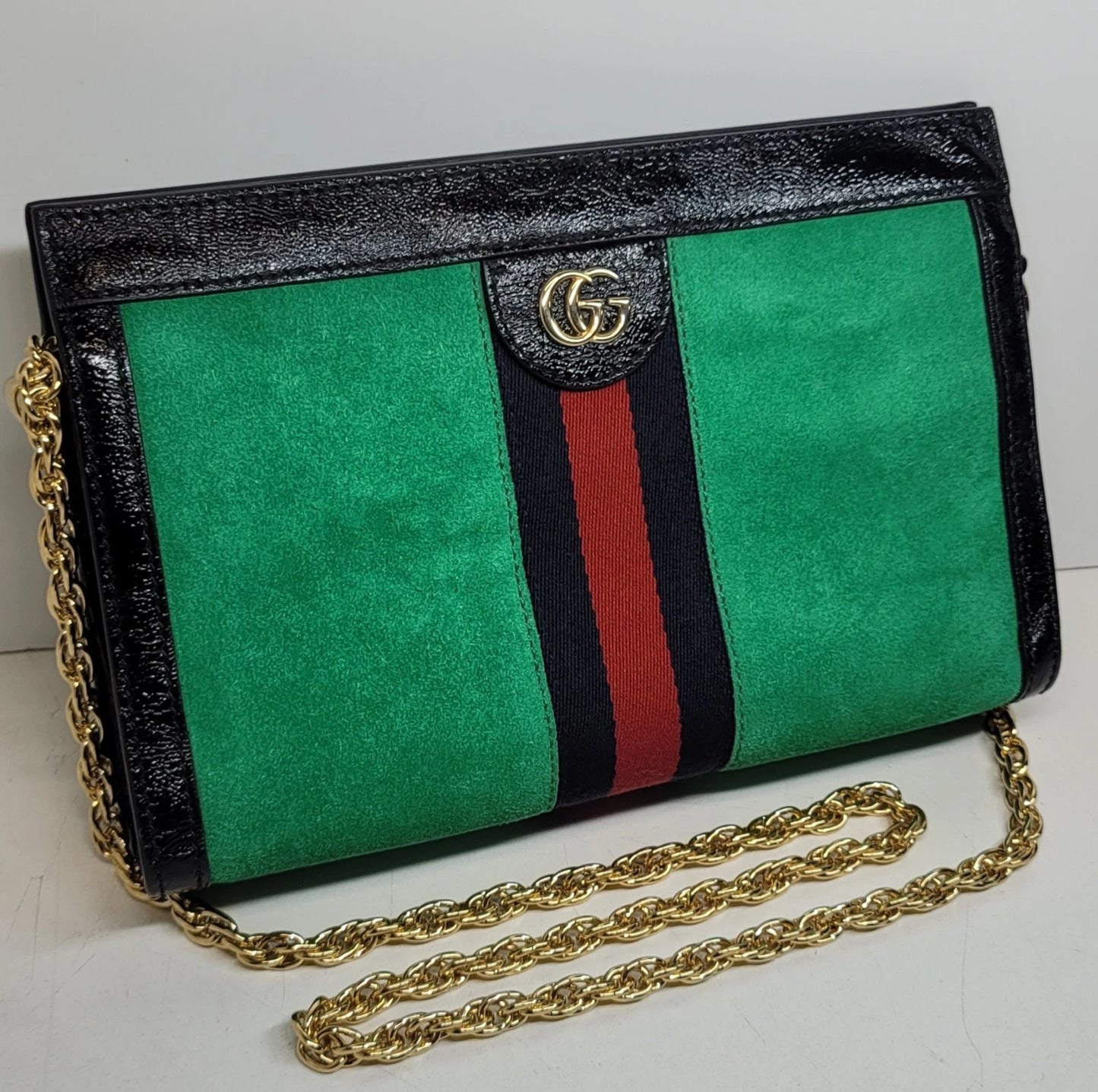 Gucci Ophida Meduim Suede Shoulder Bag