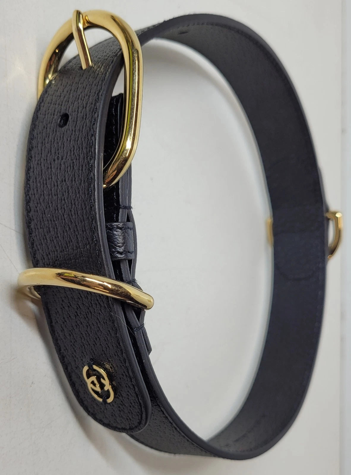 Gucci GG Marmont Youth Black Leather Belt