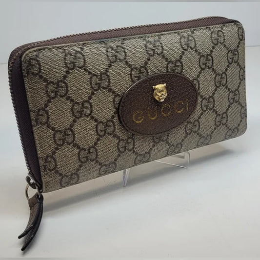 Gucci GG Supreme Neo Vintage Zippy Wallet