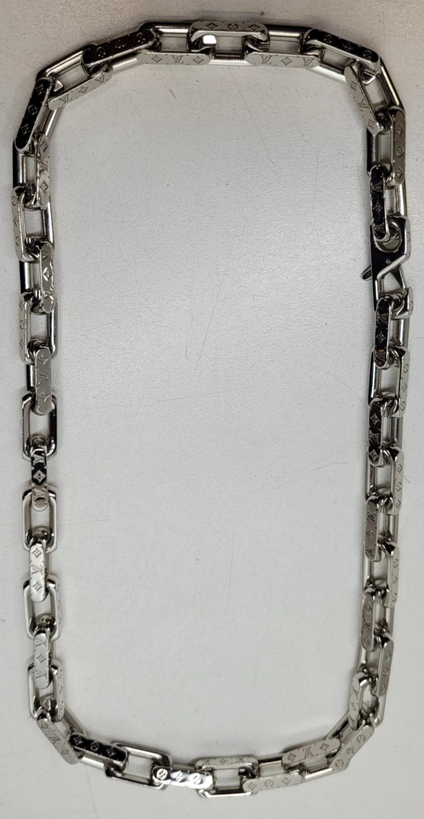 Louis Vuitton Monogram Silver Necklace