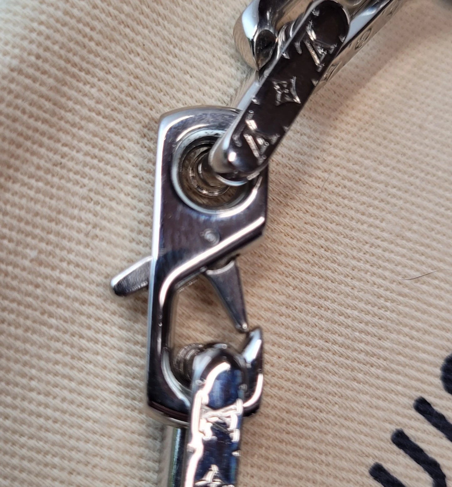 Louis Vuitton Monogram Silver Necklace