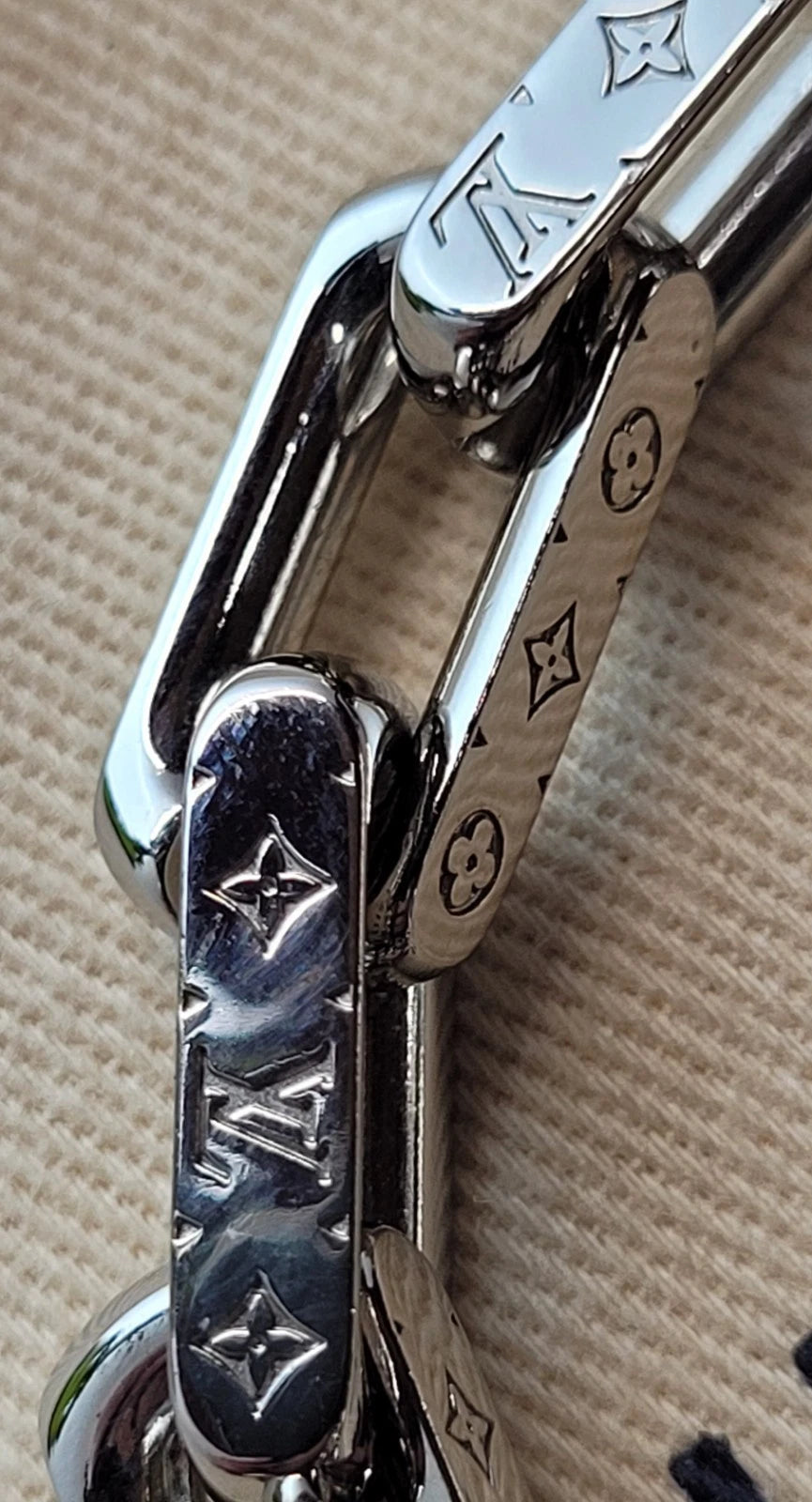 Louis Vuitton Monogram Silver Necklace