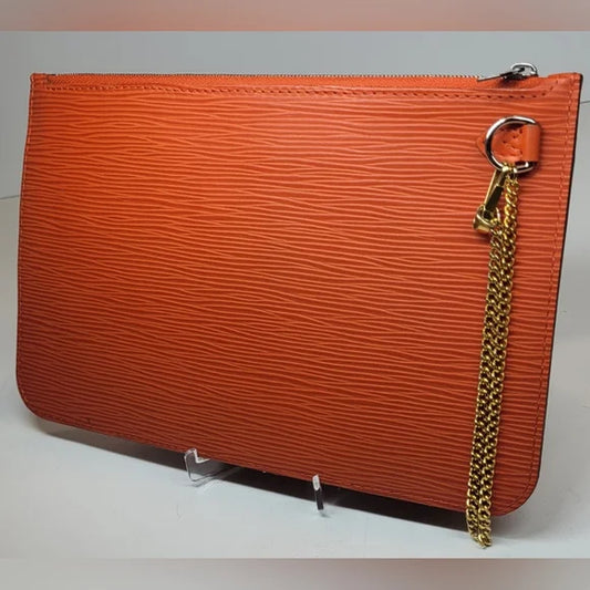 Louis Vuitton Large Orange Epi Pochette