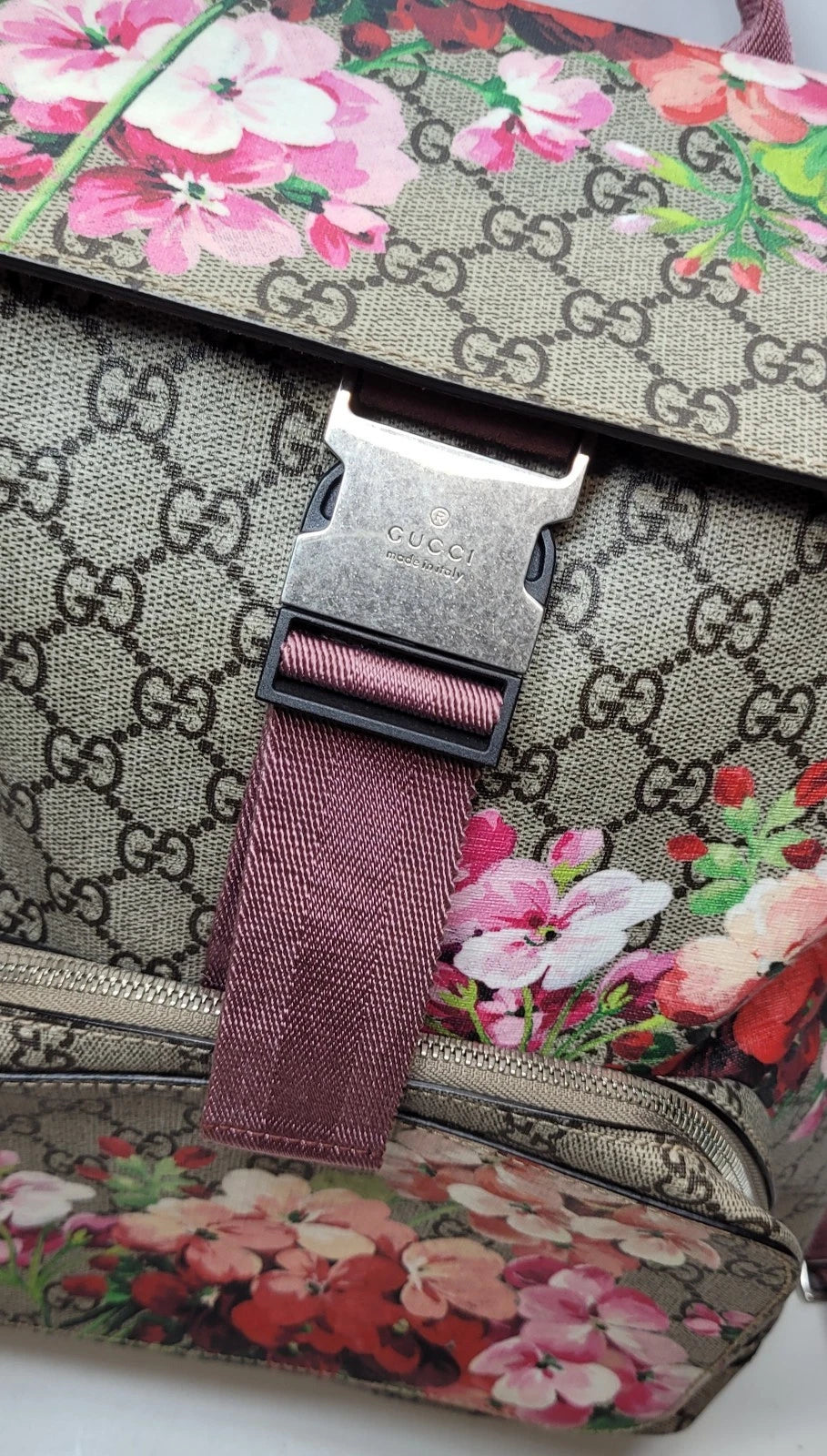 Gucci Blooms GG Supreme Backpack w/ Dustbag