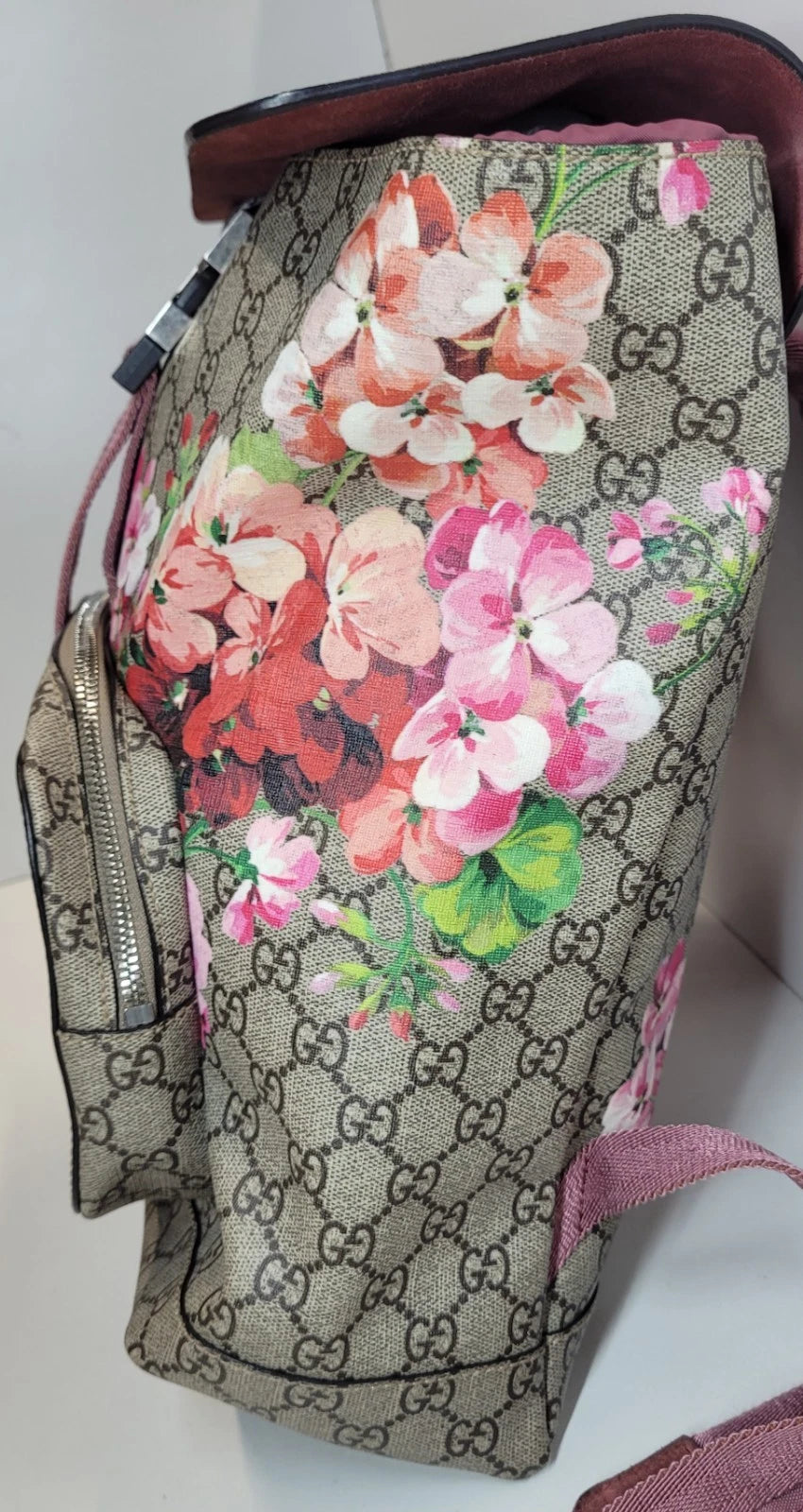 Gucci Blooms GG Supreme Backpack w/ Dustbag