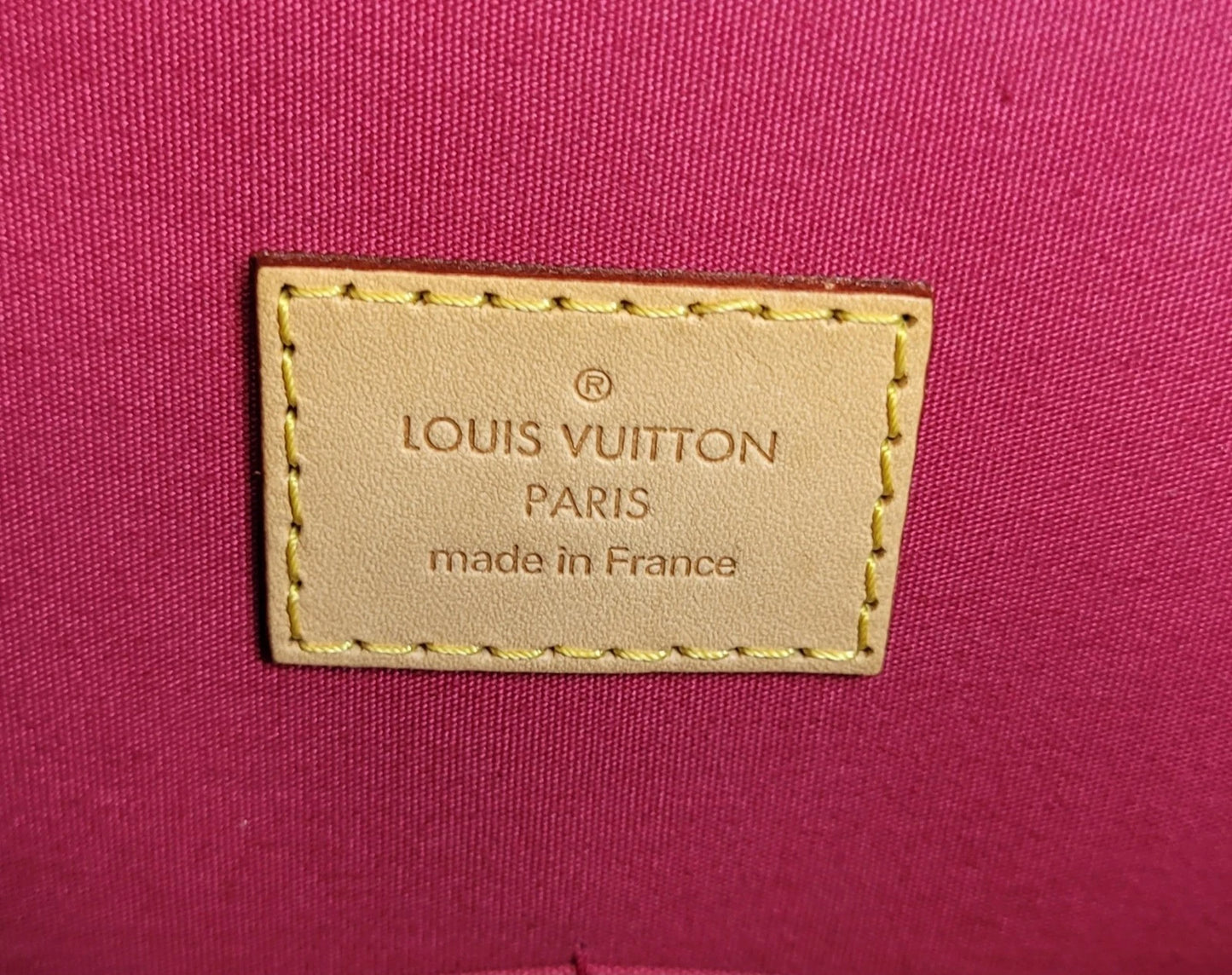 Louis Vuitton Red Vernis Leather Alma PM w/ Dustbag / Lock & Key