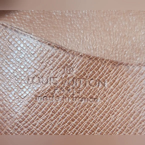 Louis Vuitton Brown Monogram Coin Purse Porte Monnaie Gousset