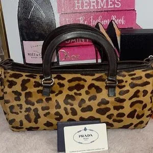 Prada calfskin leather handbag with COA card