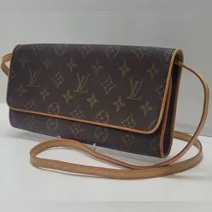 LOUIS VUITTON Monogram Pochette Twin GM Shoulder Bag