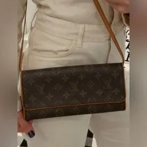 LOUIS VUITTON Monogram Pochette Twin GM Shoulder Bag