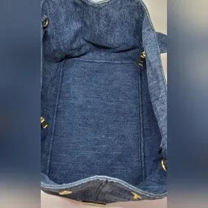 Prada Denim Blue Canapa Handbag