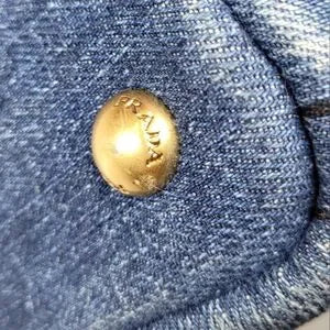 Prada Denim Blue Canapa Handbag