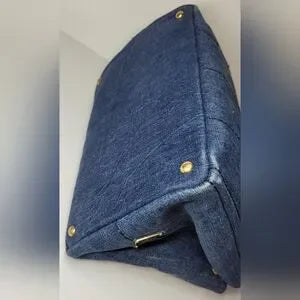 Prada Denim Blue Canapa Handbag