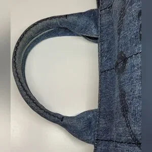 Prada Denim Blue Canapa Handbag