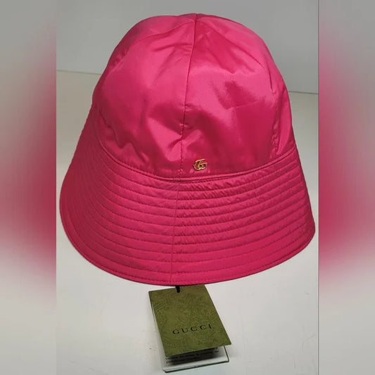 Gucci Hot Pink Bucket/Poolside Hat NWT
