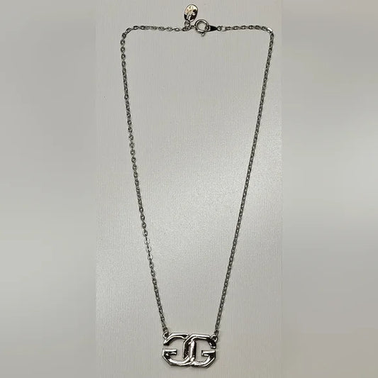 Givenchy Silver Double G Necklace