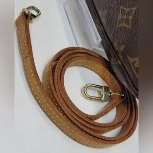 Louis Vuitton Monogram Canvas Pochette crossbody strap