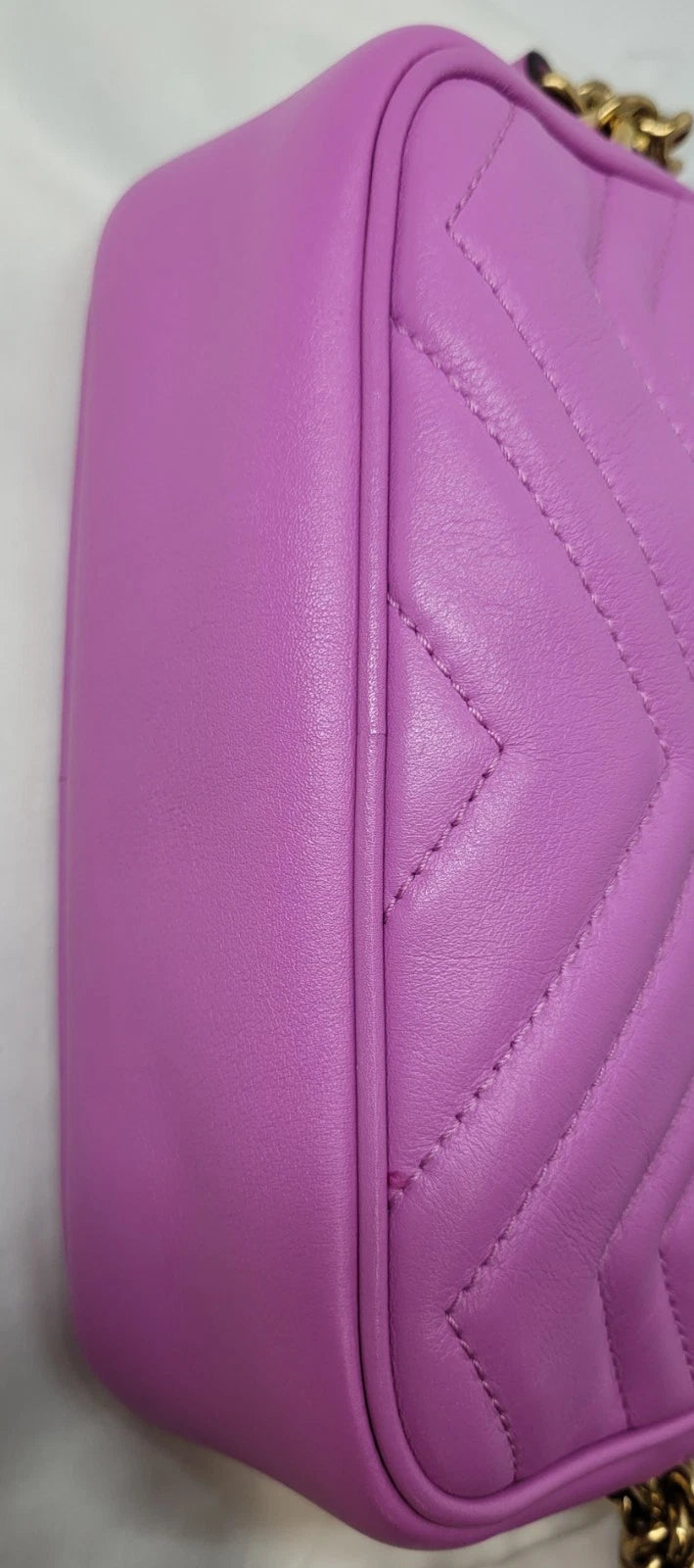 Gucci GG Marmont Pink Matelasse Camera Bag