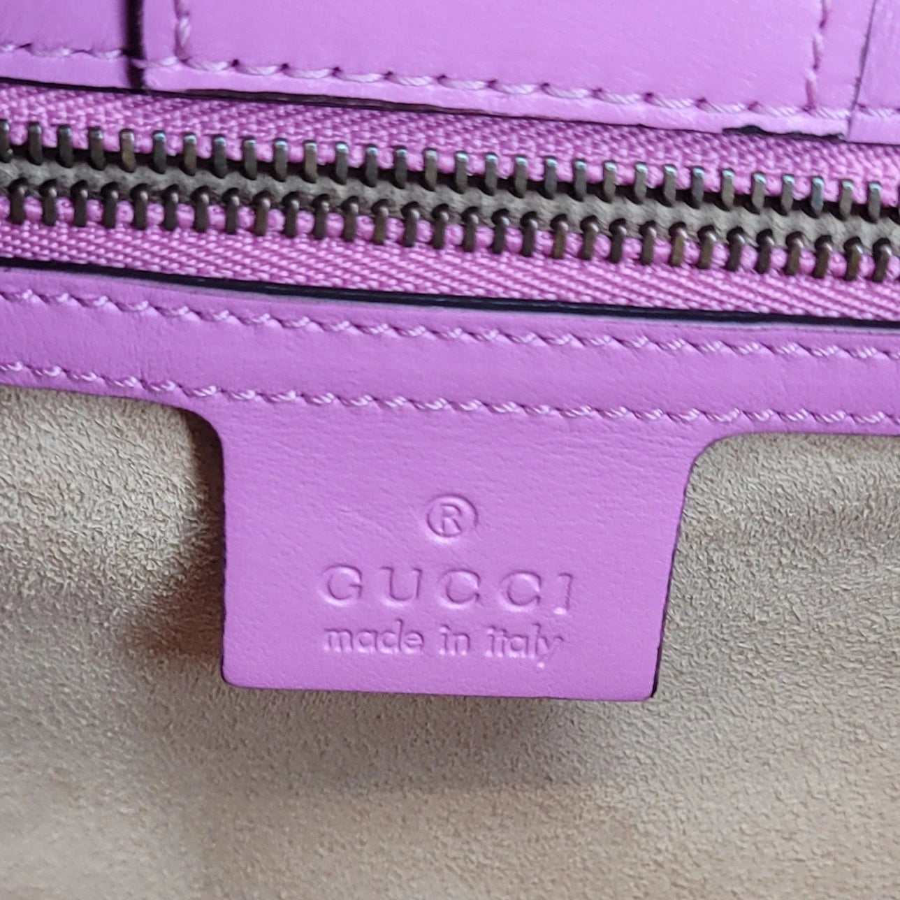 Gucci GG Marmont Matelasse Pink Chevron Leather 2 Way Bag