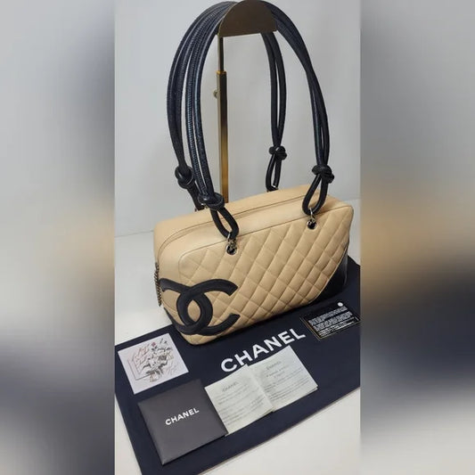 Chanel Lambskin Cambone Bowler Bag