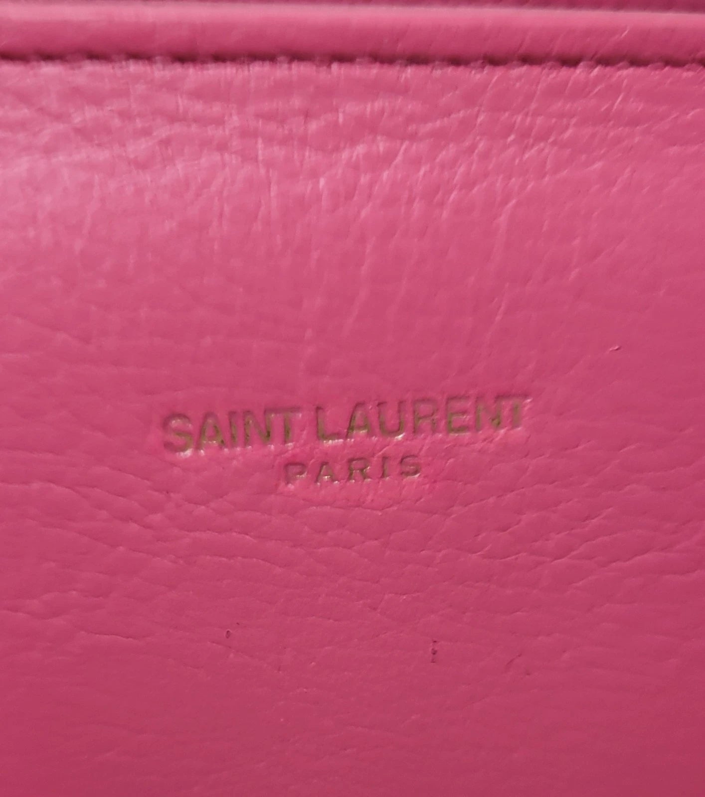 Saint Laurent Pink Calfskin Sac De Jour Handbag