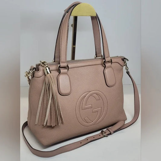 Gucci Cellarius "Japan Exclusive" Pink Leather Soho Handbag