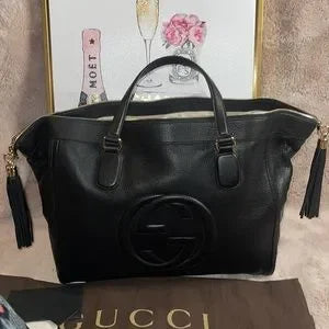 Like new! Stunning Gucci Soho XL double tassels zippered handbag🔥