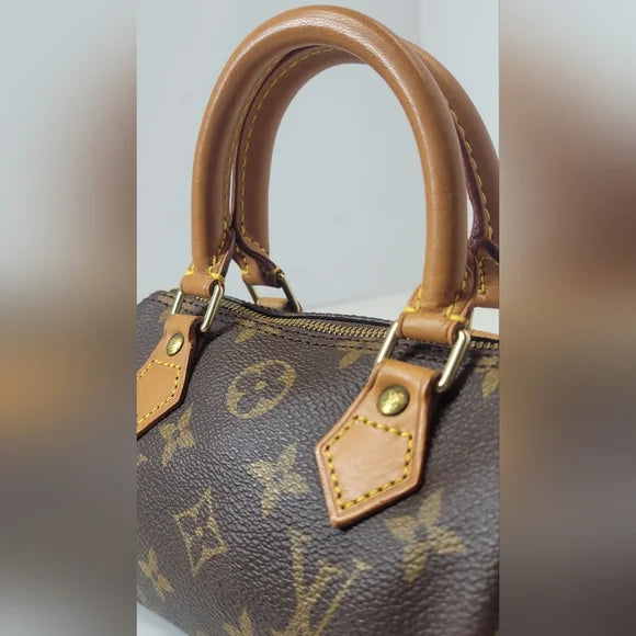 Louis Vuitton Brown Monogram Mini Sac HL Speedy