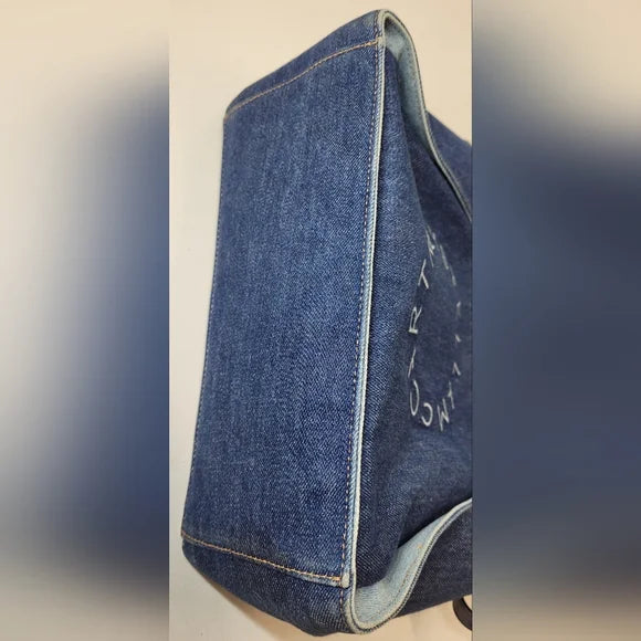 Stella McCartney 2 Way Blue Eco Denim Tote Bag with 2 Piece
