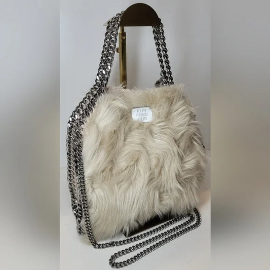 Stella McCartney Fabella Faux Fur Handbag
