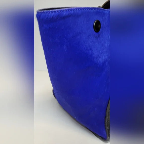 Celine Trapeze Tri Color Leather & Suede Handbag