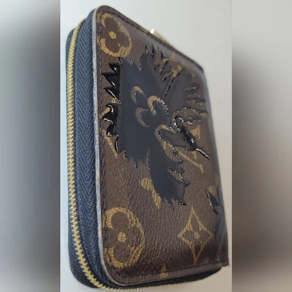 Louis Vuitton Limited Edition Brown Monogram Blossom Zippy Wallet