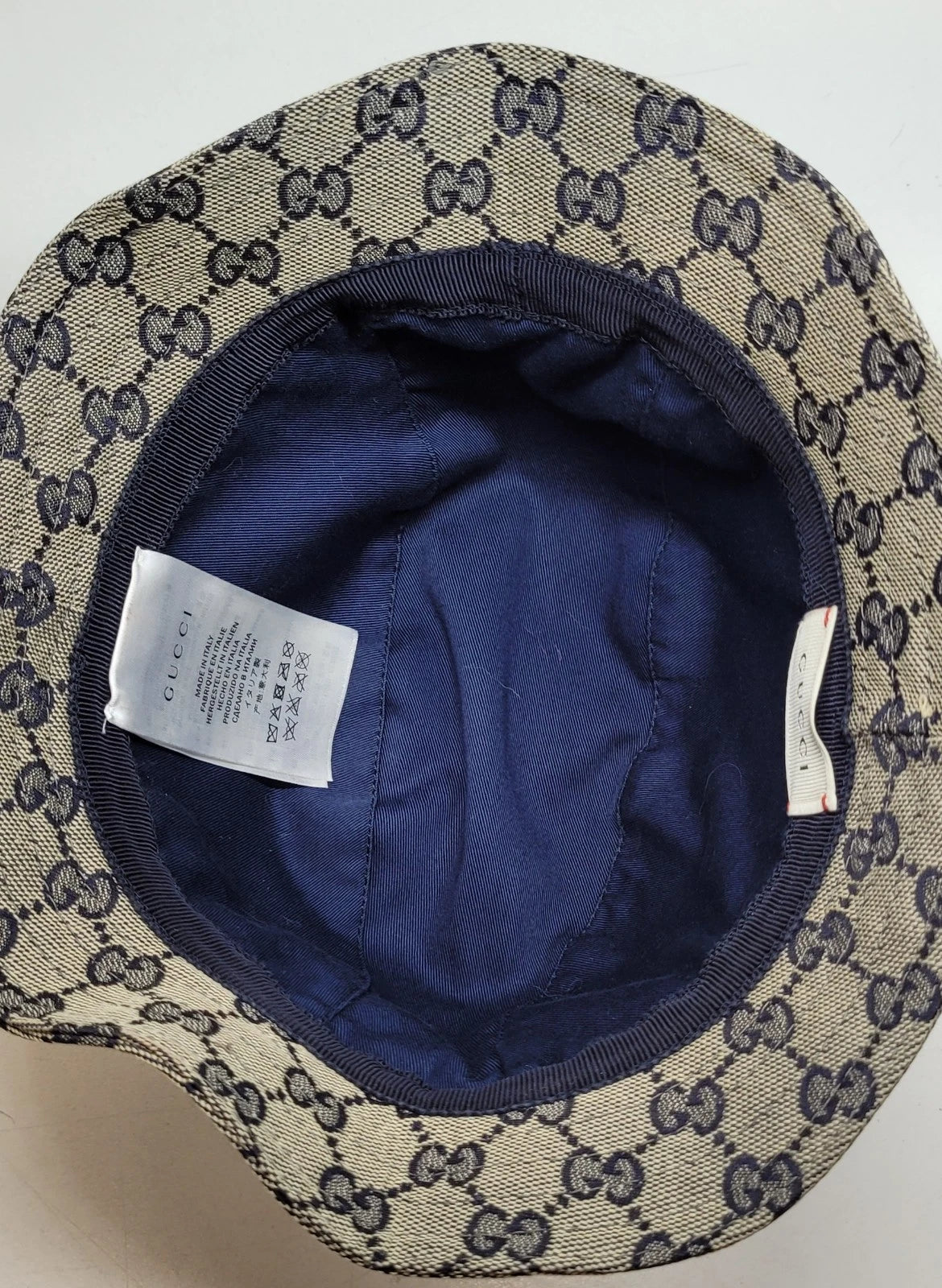 Gucci GG Supreme Youth Bucket Hat Medium