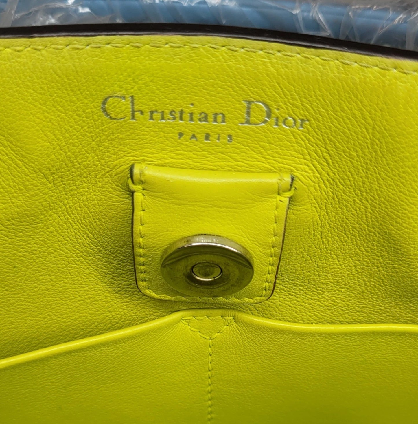 Christian Dior Diorissimo BiColor Leather Handbag w/ 2nd Piece