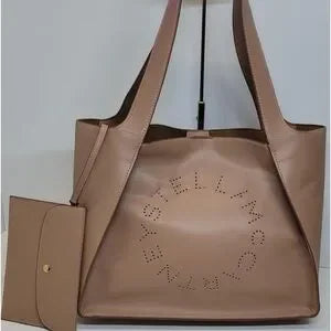 Stella McCartney large logo signature bag with extra wristlet
